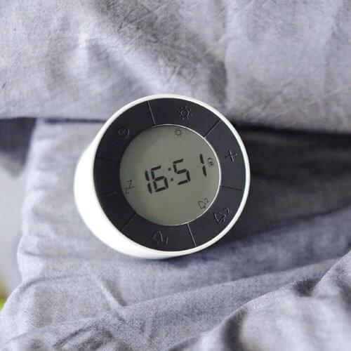 Creative Alarm Clock Flip Night Light With 3 Colors Backlight Desk Clock Multifunction Digital Clock For Bedroom Home decoration