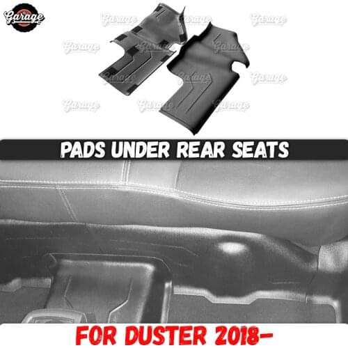 Pad under rear seats for Dacia Duster 2018- ABS plastic trim accessories protect of carpet car styling interior molding