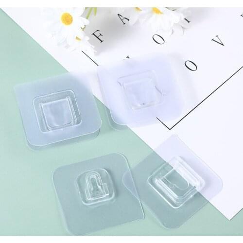 2/6/12 Double-Sided Holder Wall Mounted Wire Storage Row Socket Holder Adhesive Sucker Traceless Storage Holder Kitchen Bathroom
