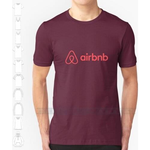 Airbnb Logo Custom Design Print For Men Women Cotton New Cool Tee T Shirt Big Size 6xl Airbnb Airbnb Logo Vacation