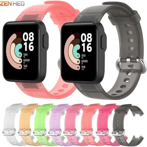 Transparent Watchband for Redmi Watch Band Replacement Silicone Wrist Strap For Xiaomi Mi Watch Lite