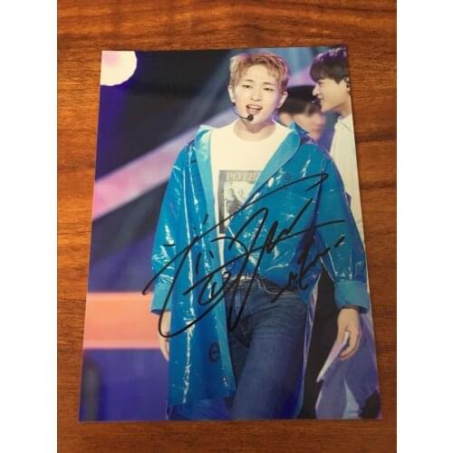 Hand signed SHINEE Onew autographed photo The Story of Light collection K-POP 5*7 free shipping 072018B