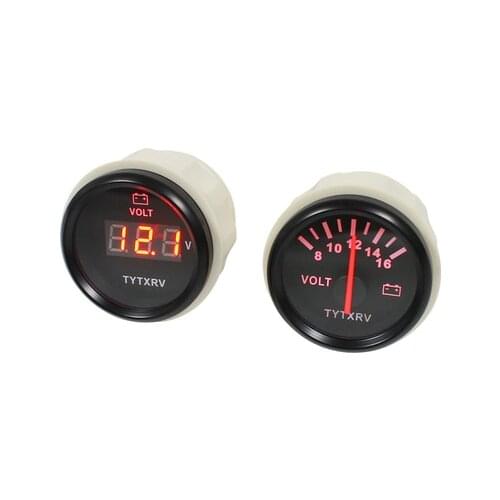 RV refit accessories RV voltmeter RV battery voltmeter 12V 24V universal voltmeter