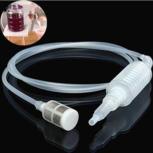 1PCs Home Brewing Siphon Hose Wine Beer Making Tool Brewing Food Grade Materials 2m Beer Brewing Filter Strainer Bar Accessories