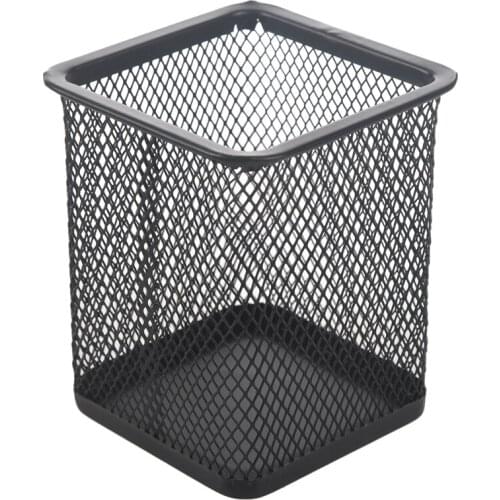 SODIAL(R) Rectangular Mesh Style Pen Ruler Holder Desk Organizer for Home Office