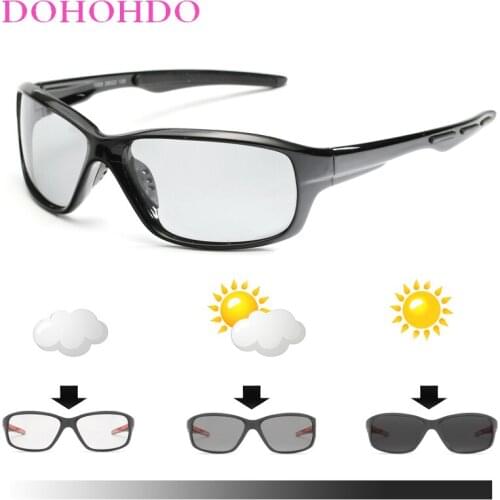 DOHOHDO New Polarized Photochromic Sunglasses Men Driving Chameleon Glasses Male Day And Night Vision Driver Goggles Lentes Sol