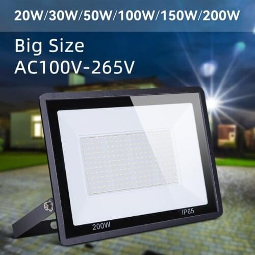 Foco Led Exterior 110V/220V Flood Light 50W/100W/150W/200w Spotlights For Outdoor House Street Garden Lighting Construction Lamp