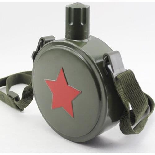 Lagre Capacity Tactical Military Water Bottle Outdoor Sports Hiking Camping Water Bottle Portable Stainless Steel Thermal Liner