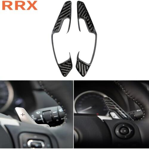 For Lexus NX 200 200t 300h Carbon Fiber Steering Wheel Shift Paddle Extension Cover Gear Shift Paddles Sticker Car Accessories