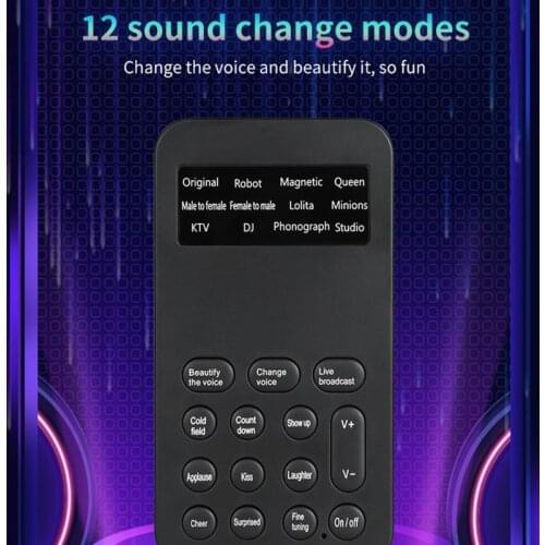 Streaming Sound Changes Voice Changer Device For Video Phone/IPad/Computer 2021