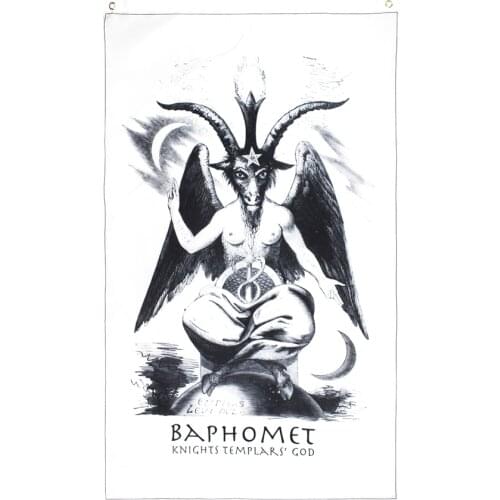 Xiangying 90x150cm Satan Baphomet Knights Templars God Flag