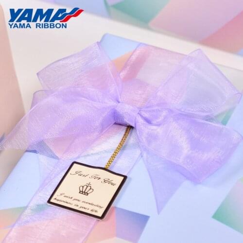 YAMA 3mm 1/8 inch Solid Color Sheer Organza Silk Ribbon for Gifts Packing Wedding DIY Decoration 800yards/ roll