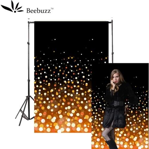 Yellow starlight drop black background photography studio photophone Personal model photo shoot