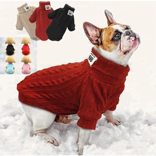 Pet Dog Sweaters Puppy cat Knit Sweater Clothing Warm autumn winter sweater keep Jacket Coat Soft Knitwear Apparel