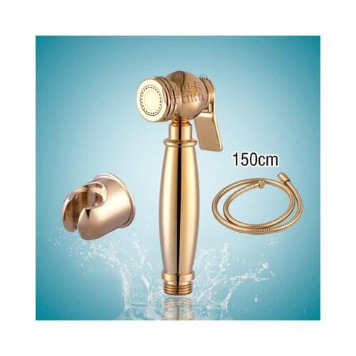 Golden bidet spray gun, bidet accessory set