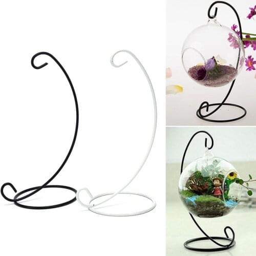1PCS 23CM Fashion Metal Stand For Home Decoration Air Plant Terrarium Planter Hanging Display Rack Wholesale