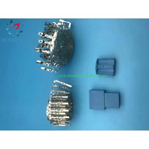 2sets 4 pin Auto female male connector Car Speaker plug Auto Bass socket Car electric connector 1719093-3