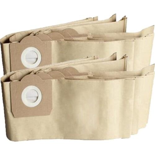 10PCS Dust Filter Bags for Karcher MV3 WD3 WD3200 WD3300 A2204 A2656 Vacuum Cleaner Parts For Rowenta RB88 RU100 RU101