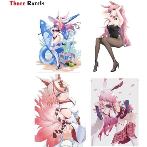 Three Ratels FC926 Yae Sakura Honkai Impact 3 Anime Girl Car Windshield Sticker Pvc Figure Decal