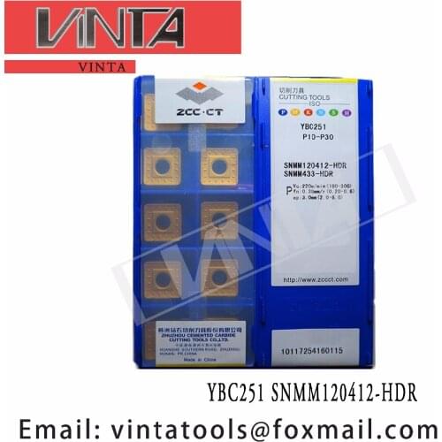 Free shipping high quality 10pcs/lots YBC251 SNMM120412-HDR cnc carbide turning inserts