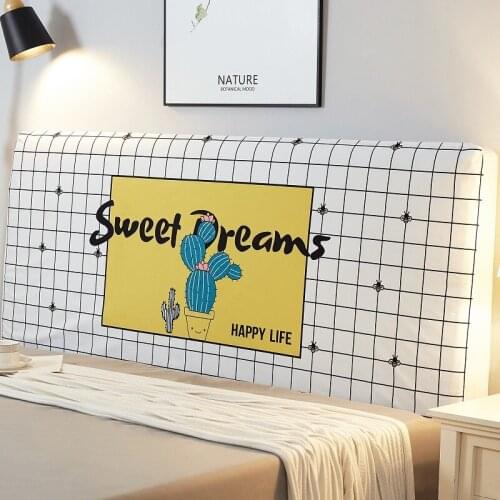 Modern Brief Soft Headboard Cover Nordic King Queen All-inclusive Bed Head Cover 240xcm Bed Protection Back Cover 220x60cm