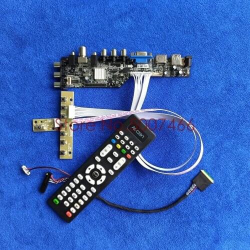 For N116BGE-L32/L31/L21/L11 1366*768 VGA USB AV TV 3663 DVB digital universal panel LVDS Pin LCD Controller board DIY Kit