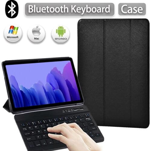 For Samsung Galaxy Tab A7 10.4 2020 Case SM-T500 T505/Tab A 10.1 2019 T510 T515 Tablet Case+Wireless Bluetooth Keyboard+stylus