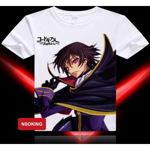 Code Geass T-Shirt Anime Short Sleeve T Shirt Breathable Fashion Men Women Top Tees