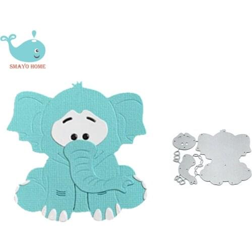Animal Elephant Craft Metal Cutting Dies Cut Die Scrapbooking Album Paper DIY Card Decoration Embossing Dies