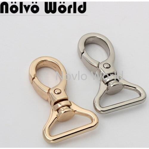 Nolvo World 20-25-30mm 20pcs 5 colors Leather Bag Hardware Metal Swivel Snap Hook