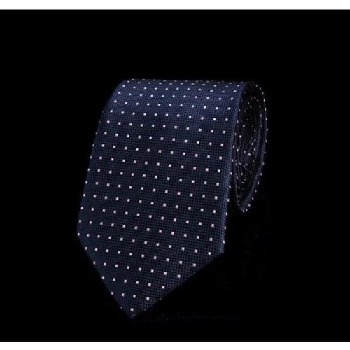 Fashion Brand Mens Dot Tie Business Necktie Wedding Neckwear Jacquard Tie for Men Polyester Neck Ties