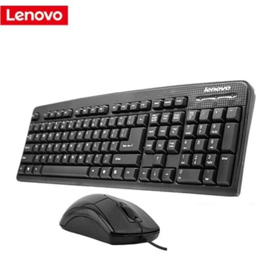 Lenovo key mouse set KM4800 waterproof cable desktop notebook office game key mouse set