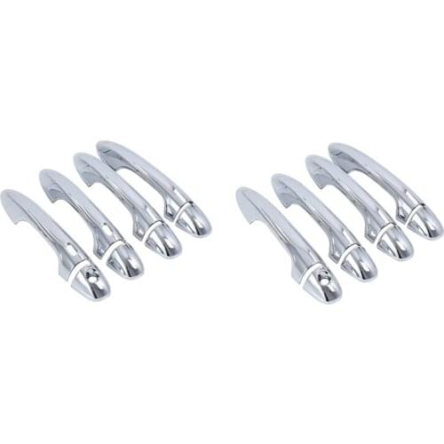 Car Exterior Door Handle Cover Trim for Toyota Vios 2019-2022 Chrome Side Door Cover Sticker Decoration Accessories