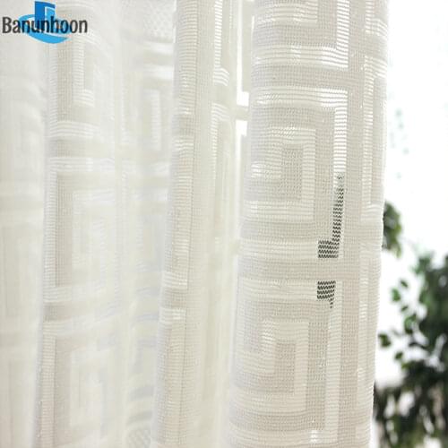 Cortinas Dormitorio New Tulle For Living Room Bedroom Chinese Style Blinds Gauze For Windows Curtains Fabric Home Textile Sm-18