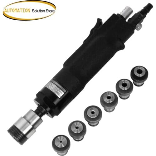 Pneumatic Tapping Machine 200rpm 400rpm Air Drill Tapper Tool + 6pc Chucks M3/M4/M5/(M6-8)/M10/M12 for Universal Flexible Arm