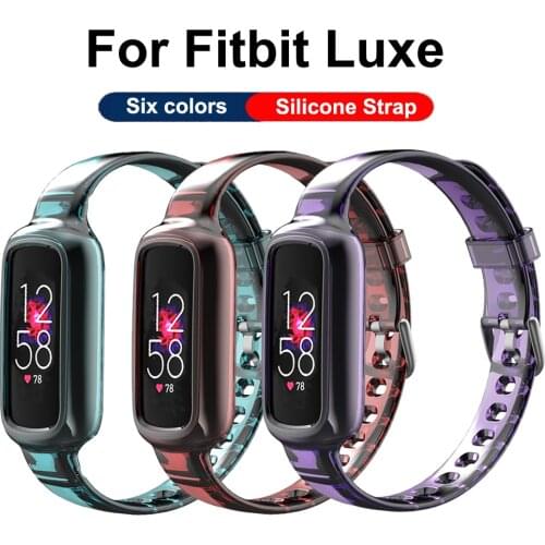 Transparent TPU band For Fitbit Luxe Smart Bracelet Silicone Watch Strap Wristband Correa For Fitbit luxe Sports band Bracelet