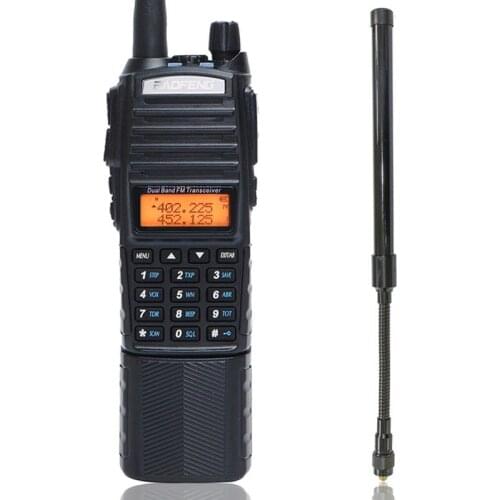 Baofeng UV-82 Plus Walkie Talkie 8W Powerful 3800mAh Battery With DC Connector UV82 2-PTT Dual Band UV 82 Transmitter Ham Radio