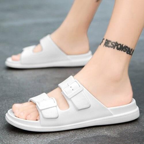 Summer Men and Women Slippers Outdoor Clogs Garden Shoes Beach Slippers Male Indoor Home Bathroom Slides Loafers Couple Mules 45