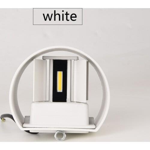 12W LED Wall Lamp Waterproof Indoor & Outdoor Aluminum Wall Light Round LED Wall Light Wood Wall Lamps Modern Nordic Style