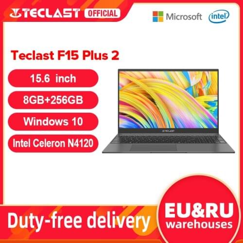Teclast F15 Plus 2 15.6 Inch 1920X1080 Laptop Windows 10 8GB RAM 256GB SSD Intel Gemini Lake Refresh 1.65KG Mini-HDMI Notebook