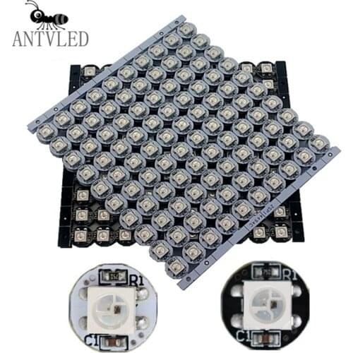 WS2812B WS2812 4-Pin Led Chip Strip&Heatsink white Black PCB individually addressable 5050SMD RGB WS2811 IC Built-in DC5V