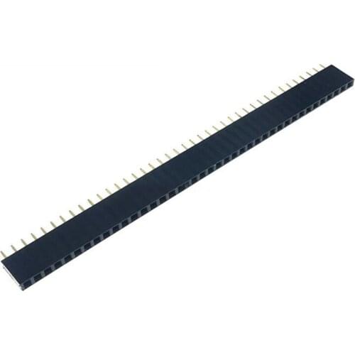 10PCS 2.54mm 40 Pin Stright Female Single Row Pin Header Strip PCB Connector