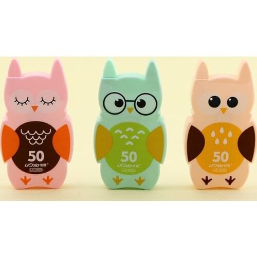 12 pcs/lot Creative Owl Correction Tape Cute Large Capacity Tapes Promotional Stationery gift School Office Supplies