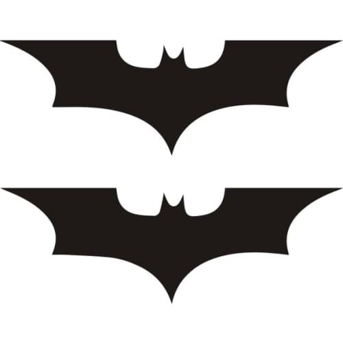 2 X Car Sticker Funny Fashion Bat Superhero Automobiles Motorcycles Exterior Accessories Reflective Vinyl Decals,10cm*3cm