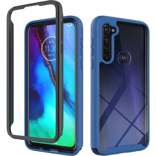 360 Full Protective Phone Case For Motorola Moto G Stylus 2021 G 5G Plus G Pro G7 G8 Power Lite G9 Play Shockproof Clear Cover