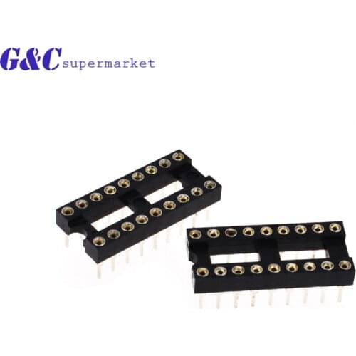 5/10/20/50PCS Round Hole 18pin Pitch 2.54mm DIP IC Sockets Adaptor