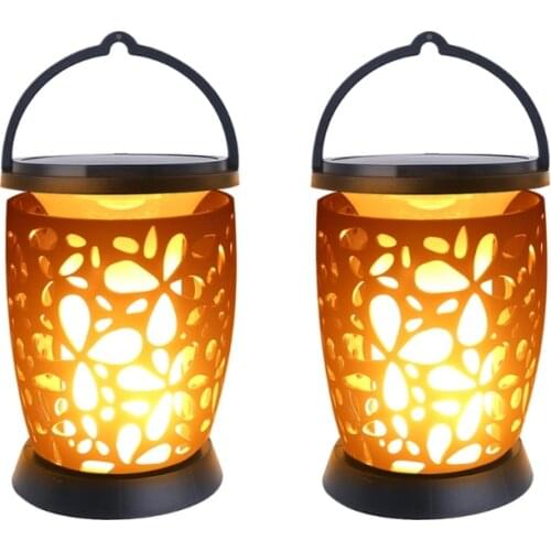 96 LED Beads Solar Lantern Outdoor Hanging Waterproof Camping LED Landscape Lighting Decorative Night Lamp Solar Powered