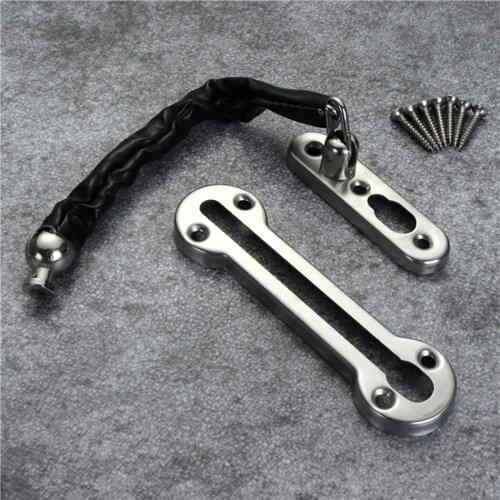 Stainless Steel Anti-Theft Chain Door Guard Door Buckle Chains With Screws Security Door Lock Latch Hardware