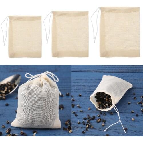 Teabags 6 x 8CM food grade Empty Scented Tea Bags Infuser With String Heal Seal Filter Paper for Herb Loose Tea Bolsas de te