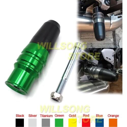 CNC Rear Exhaust Pipe Guard Muffler Protector For KAWASAKI NINJA 250/300 Z 250/300/650/750/800/900 Motorcycle Falling Protection